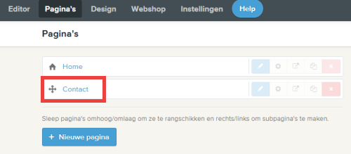 Extra pagina maken voor JouwWeb-site